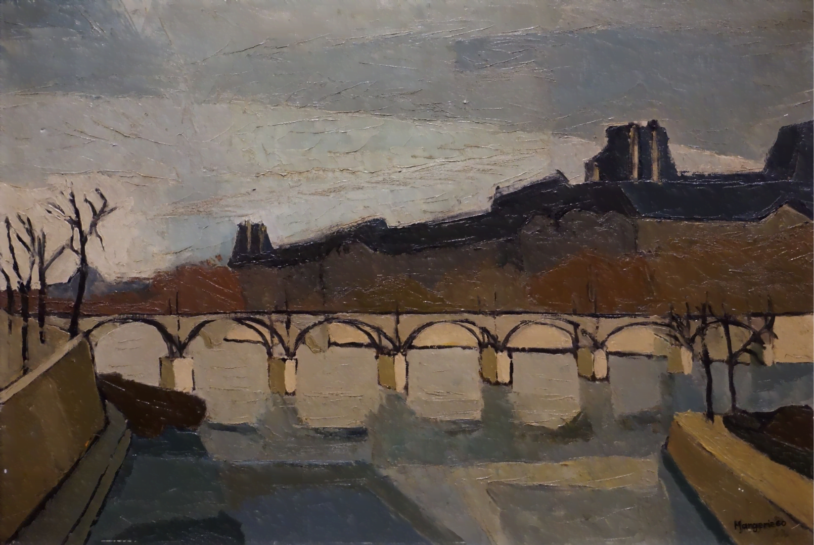 Le pont des arts à Paris par Antoine de Margerie