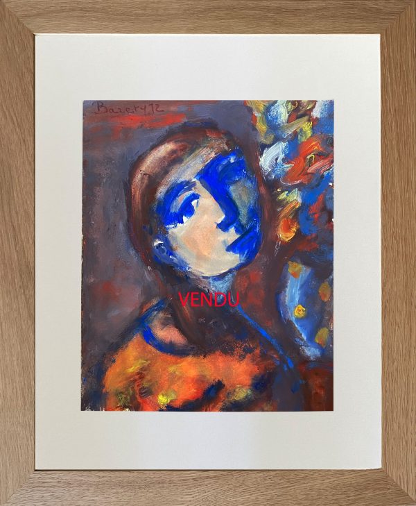 Barety,Chagall,La Provence,Gouache,Romantisme,Henriette Barety,une galerie à la maison,donnez vie à vos murs,commencez une collection,galerie en ligne,achetez de l'art en ligne