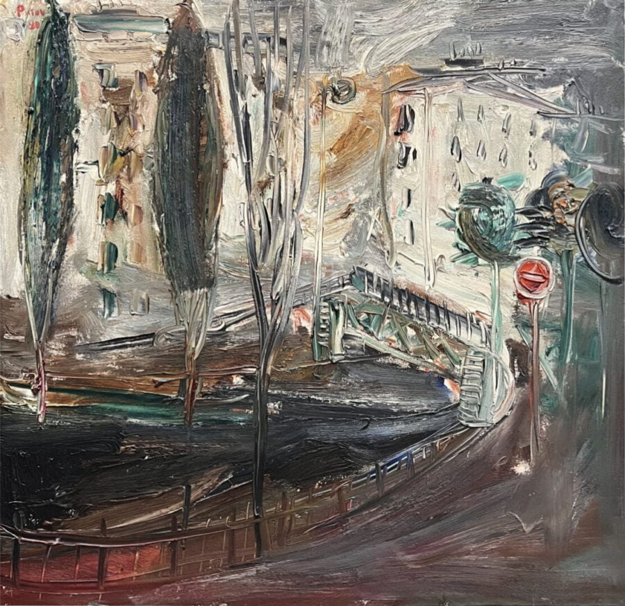 "Canal Saint Martin" à Paris 1990 par Alexandre Putov